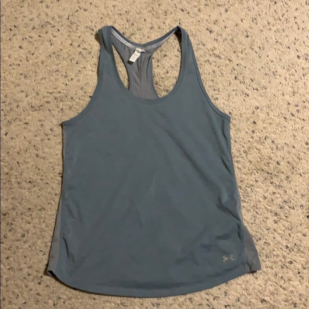 Gray Under Armour tank.  Good condition!